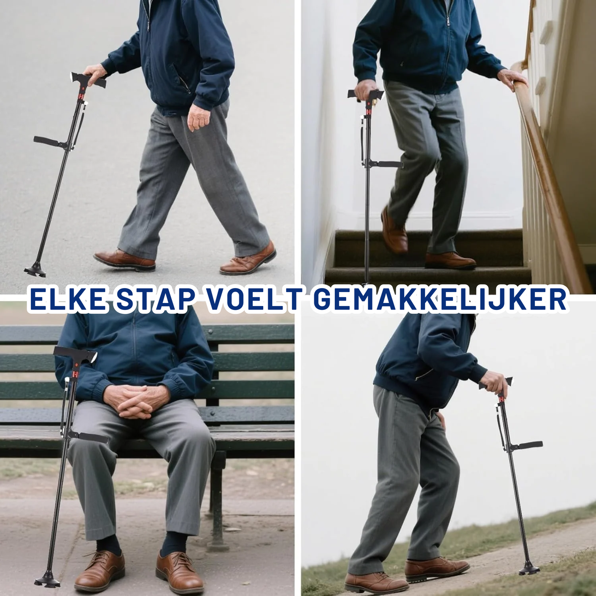 Walknix Wandelstok Met Led-Lamp