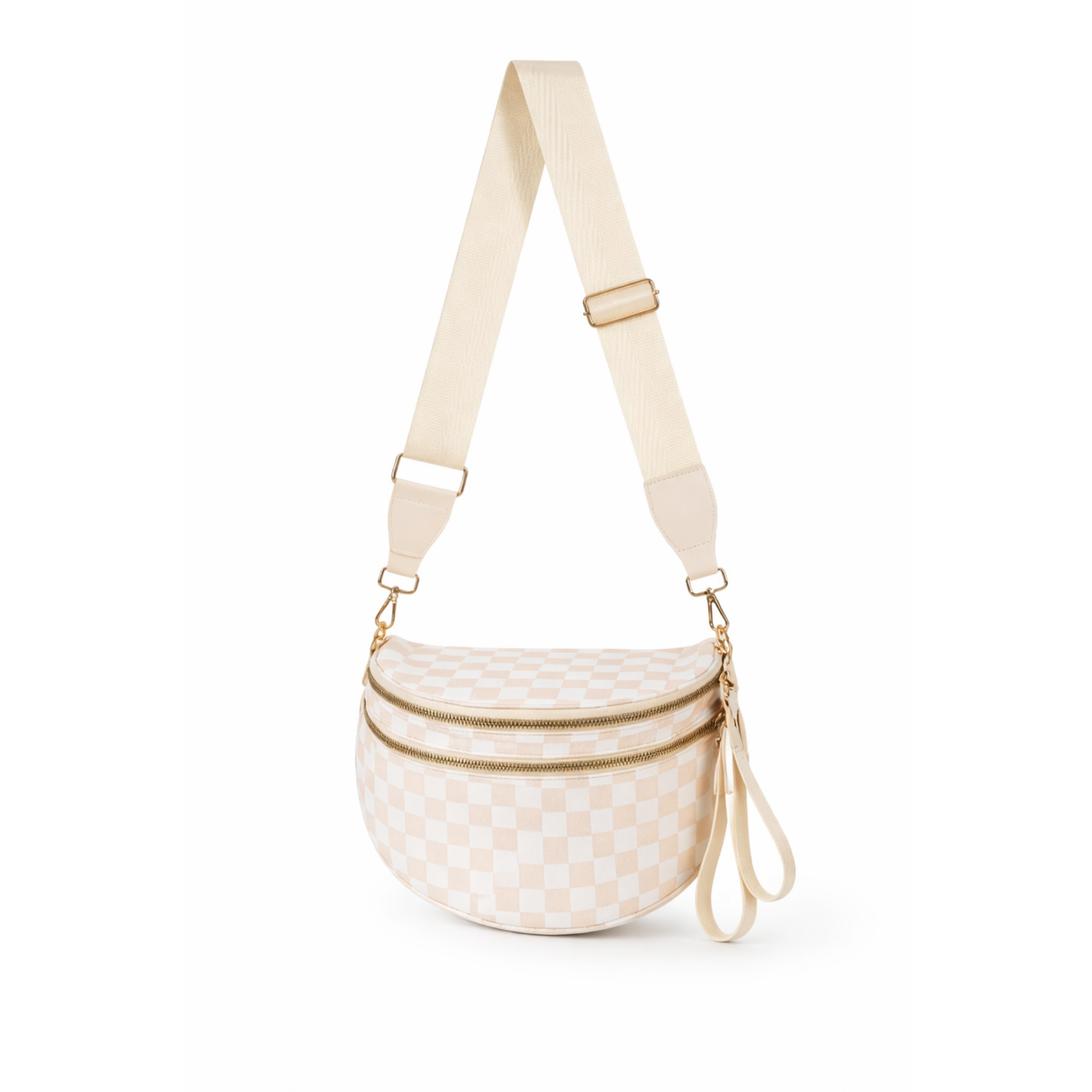 Geruit Beige
