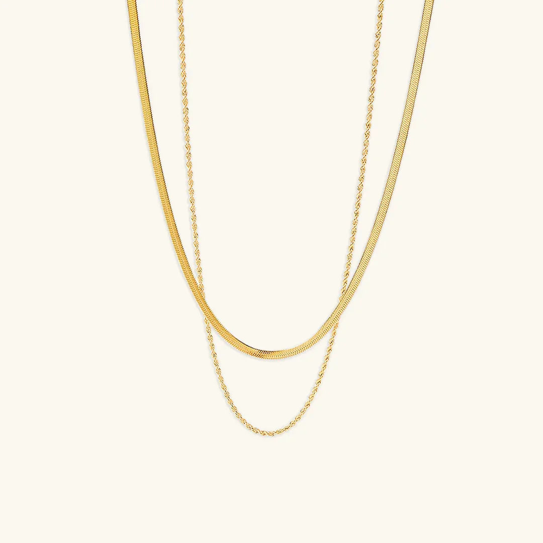 Hailey gelaagde gouden ketting
