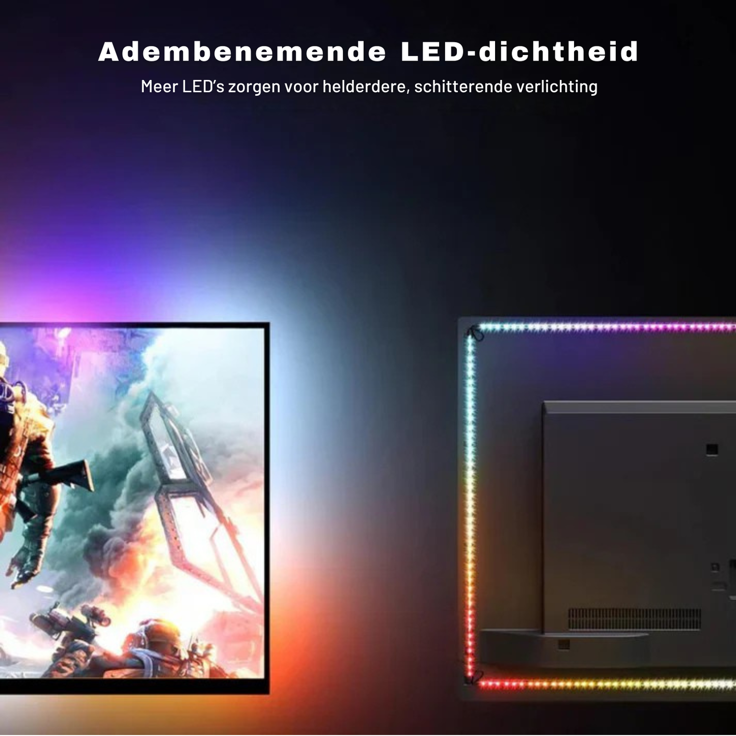 PrismFlow TV LED Achtergrondverlichting | Slimme HDMI Lichtsync voor Elke Entertainment Setup