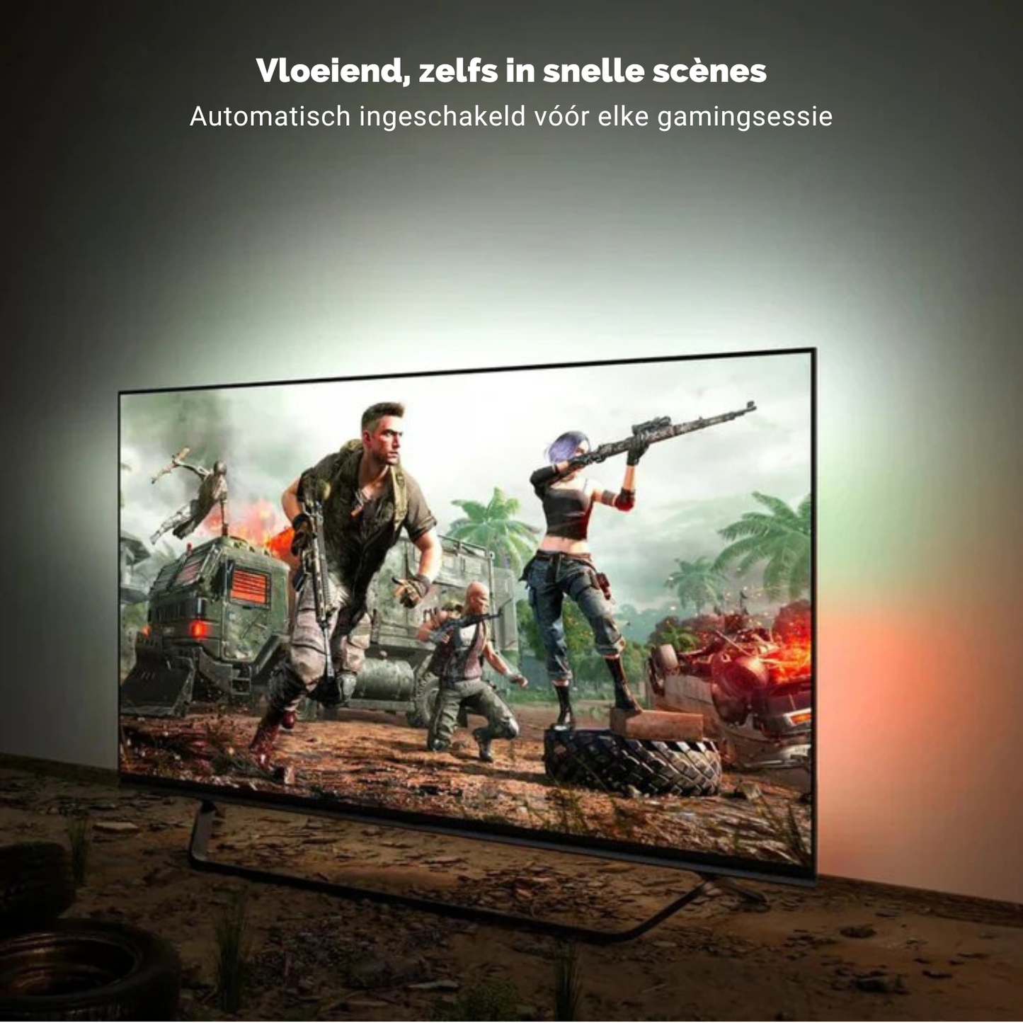 PrismFlow TV LED Achtergrondverlichting | Slimme HDMI Lichtsync voor Elke Entertainment Setup
