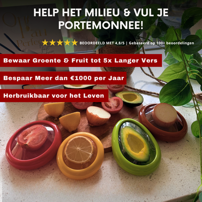VersDekkers (4-pack) | Houd je Eten Langer Vers
