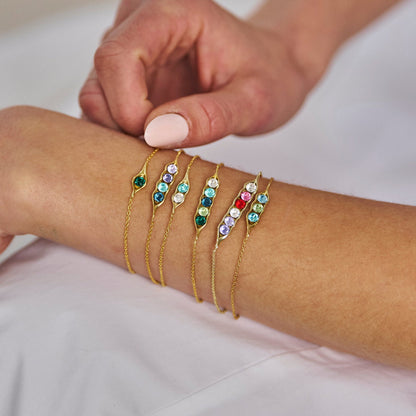 PodGem | Peulvormige geboortesteen-armband