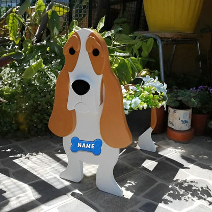 Bloempot - Basset hound