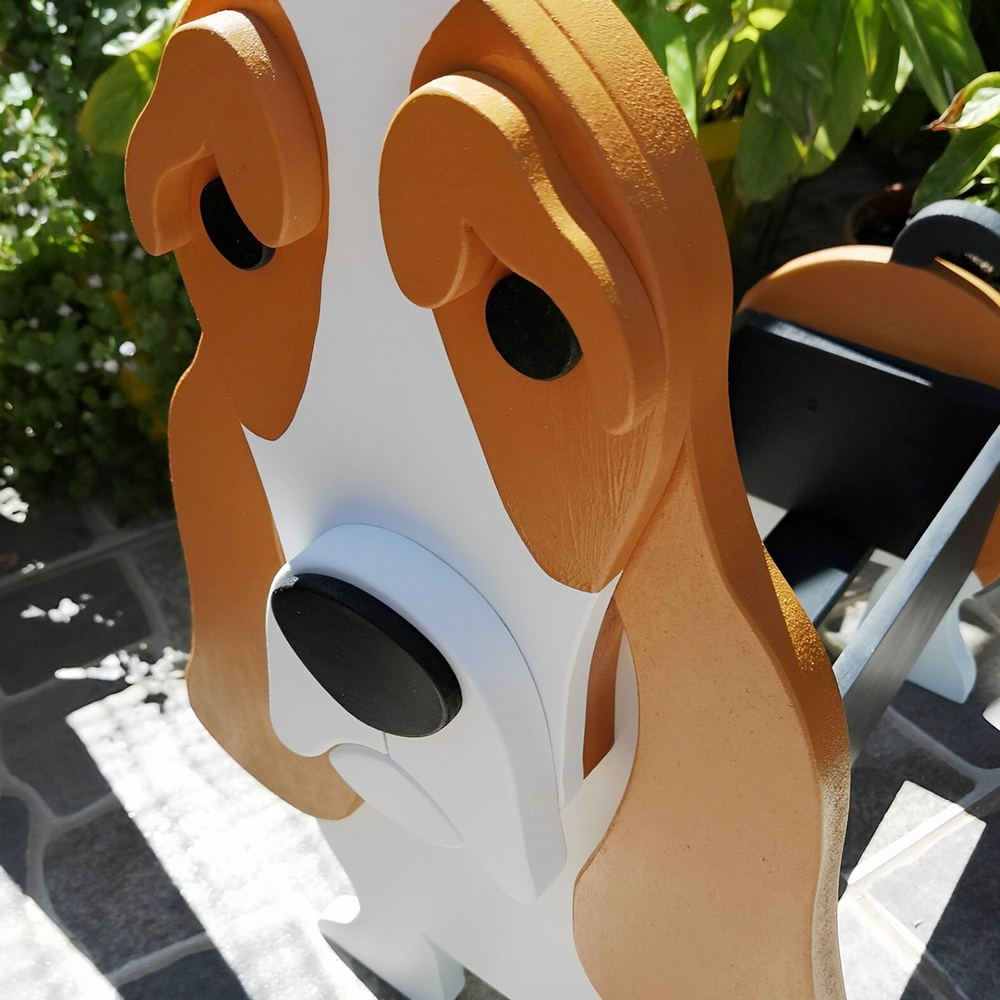 Bloempot - Basset hound