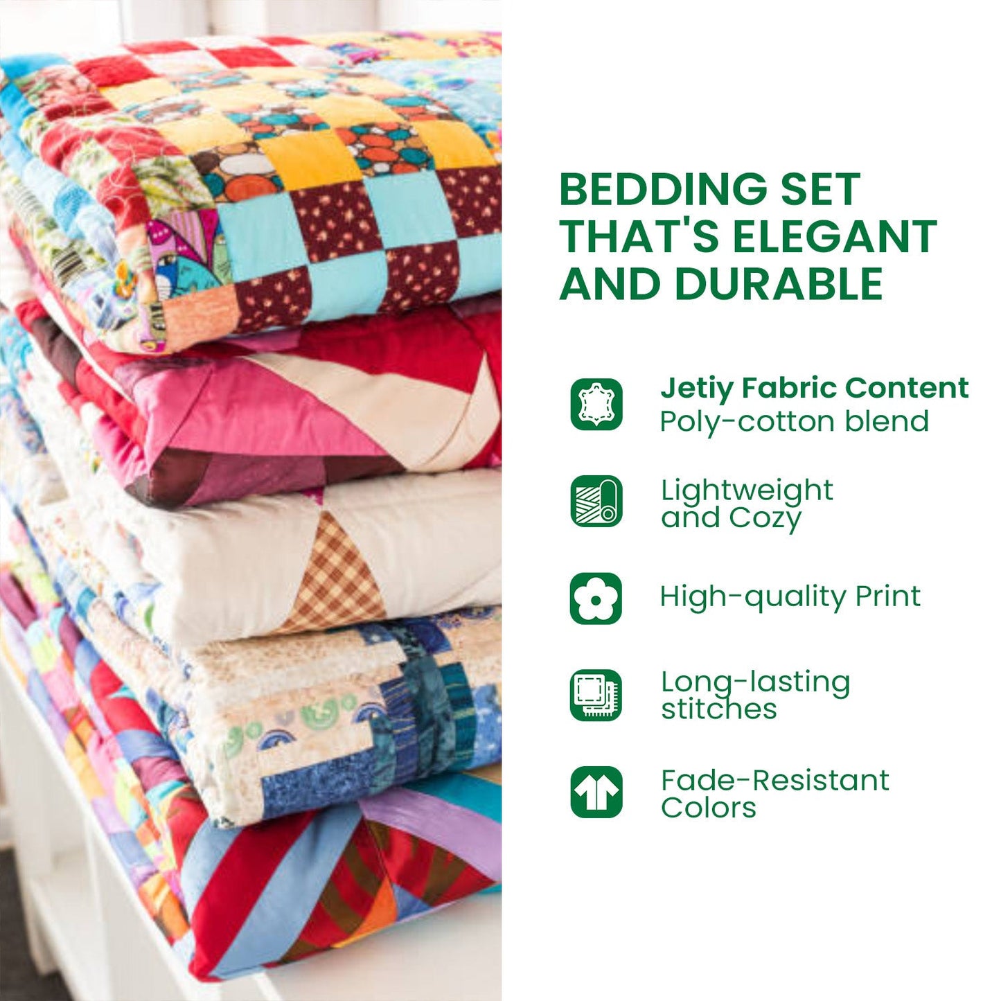 Woodland Wanderlust 3-Piece Quilted Bedding Set NCU0DV4741