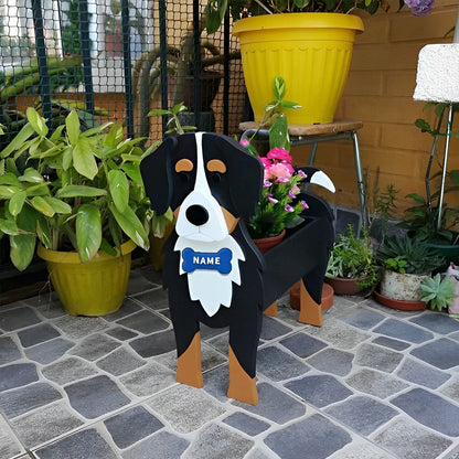 Bloempot - Berner sennenhond