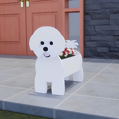 Bloempot - Bichon frisé