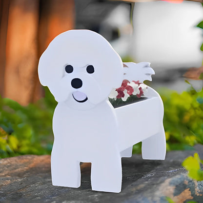 Bloempot - Bichon frisé