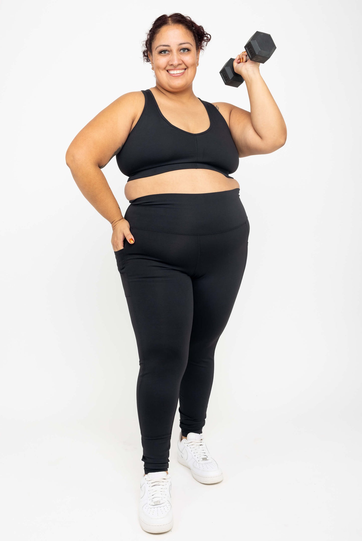 SuperHold-legging tot op de enkel – Zwart
