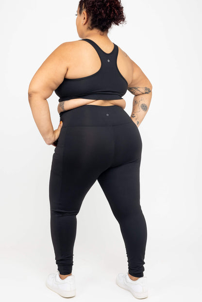SuperHold-legging tot op de enkel – Zwart