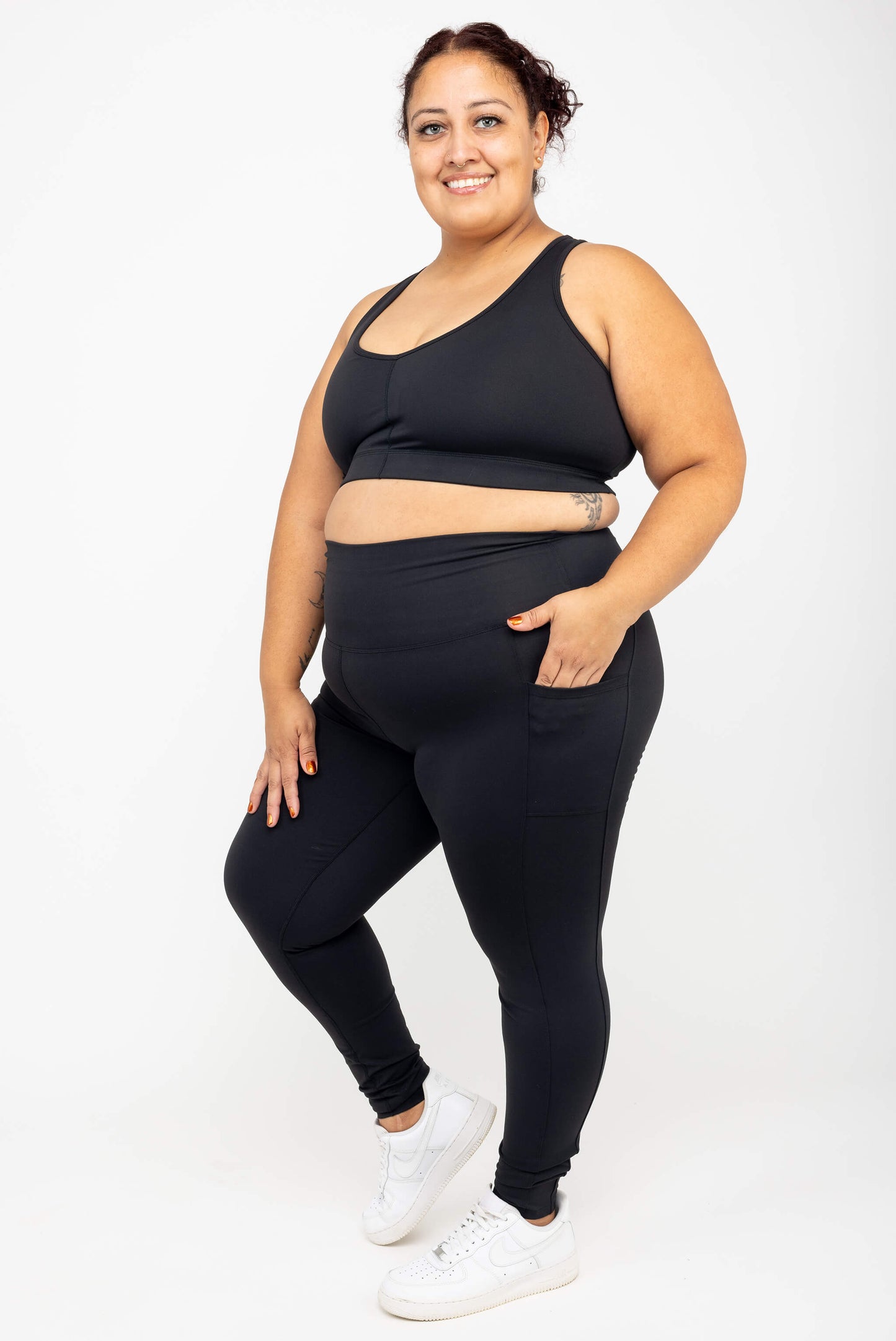 SuperHold-legging tot op de enkel – Zwart