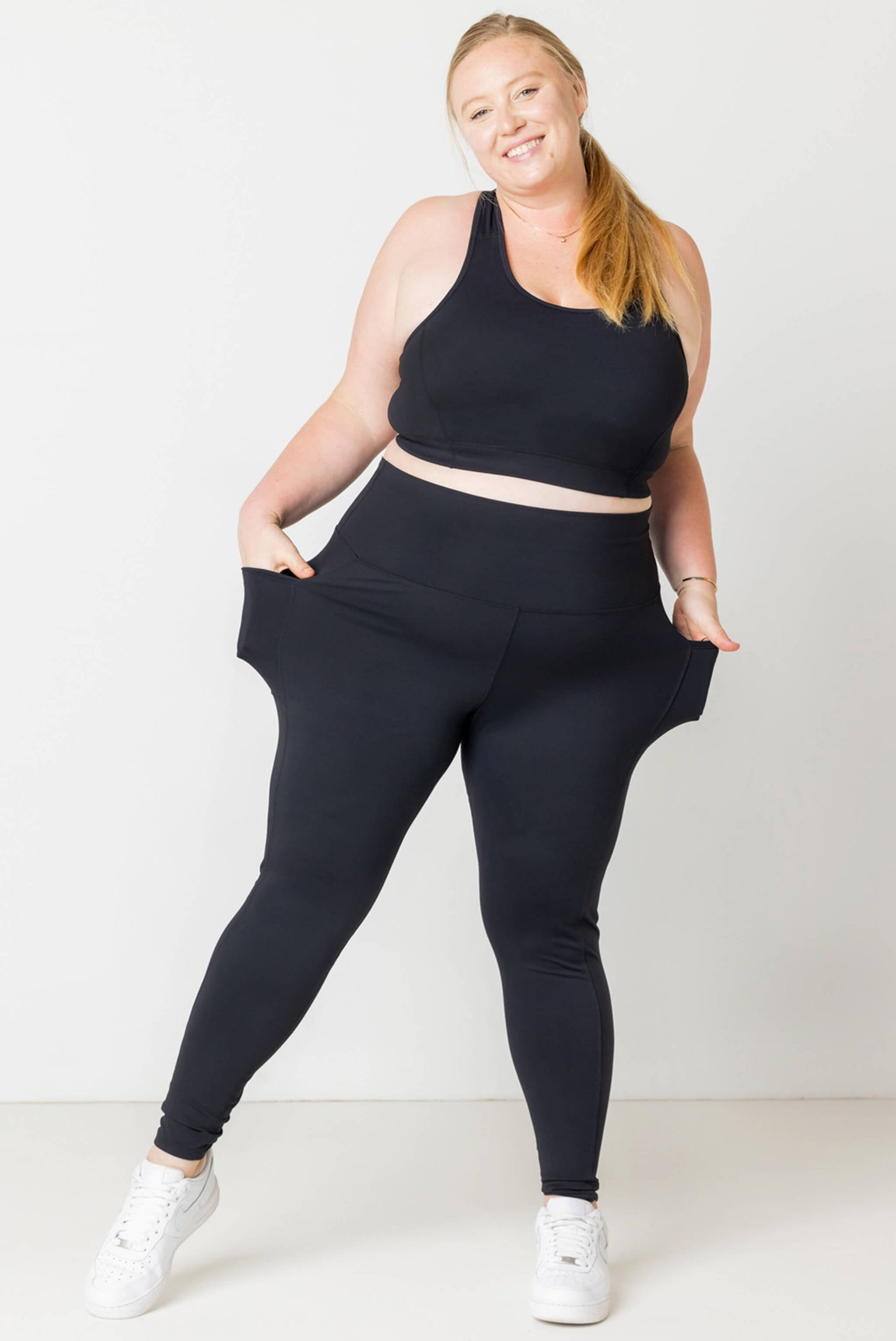 SuperHold-legging tot op de enkel – Zwart