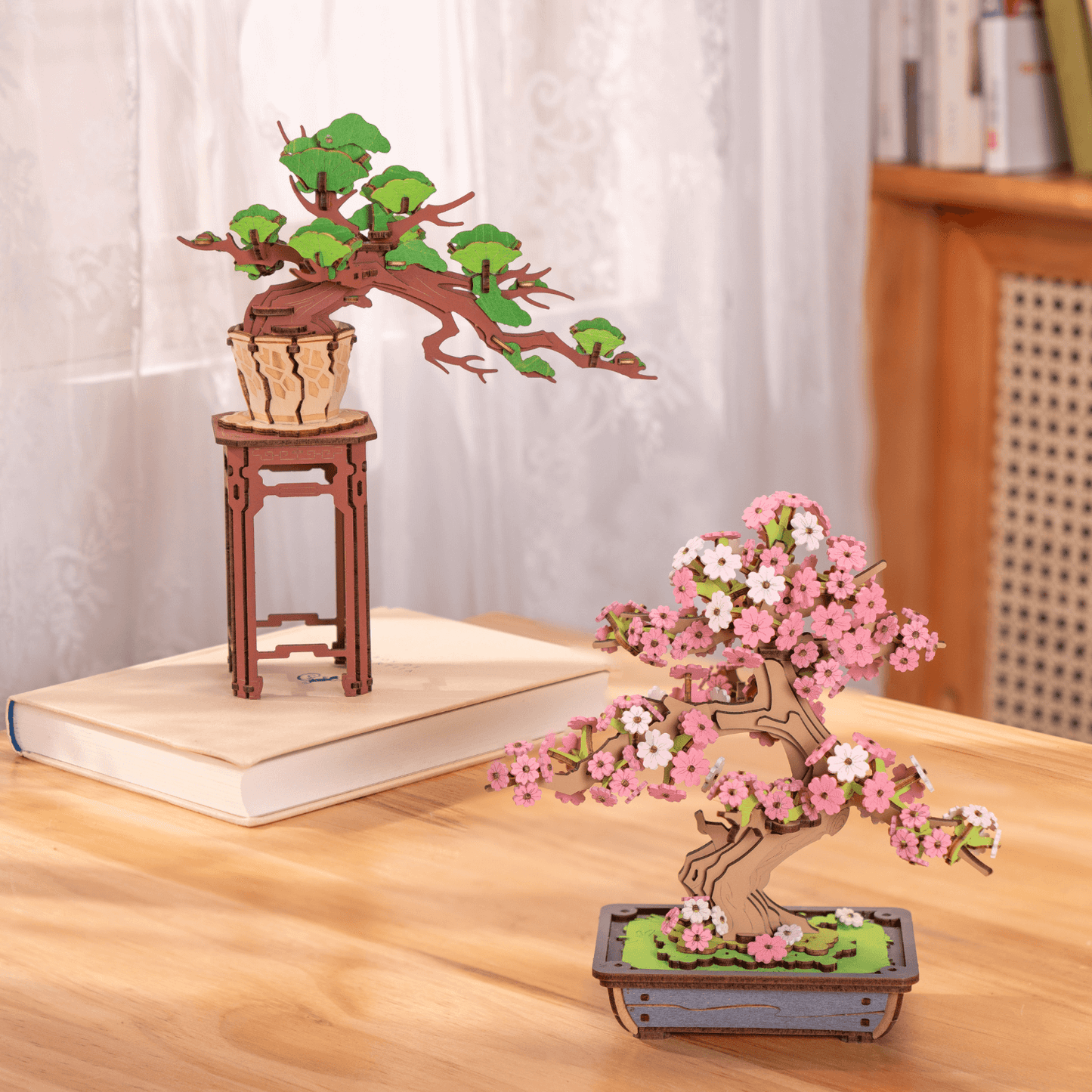 Bonsai Sakura & dennenbomen