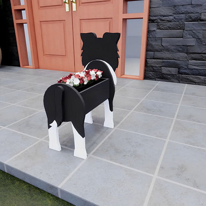 Bloempot - Bordercollie
