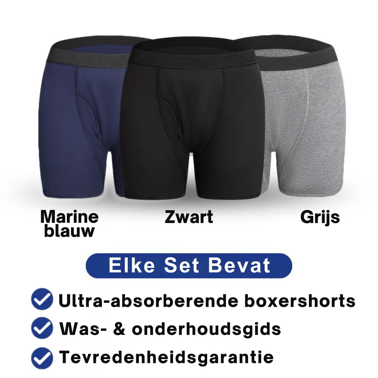 ShieldCore | Wasbare Incontinentie Boxershort voor Mannen