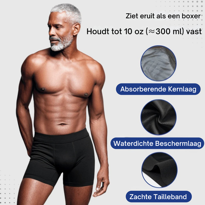ShieldCore | Wasbare Incontinentie Boxershort voor Mannen