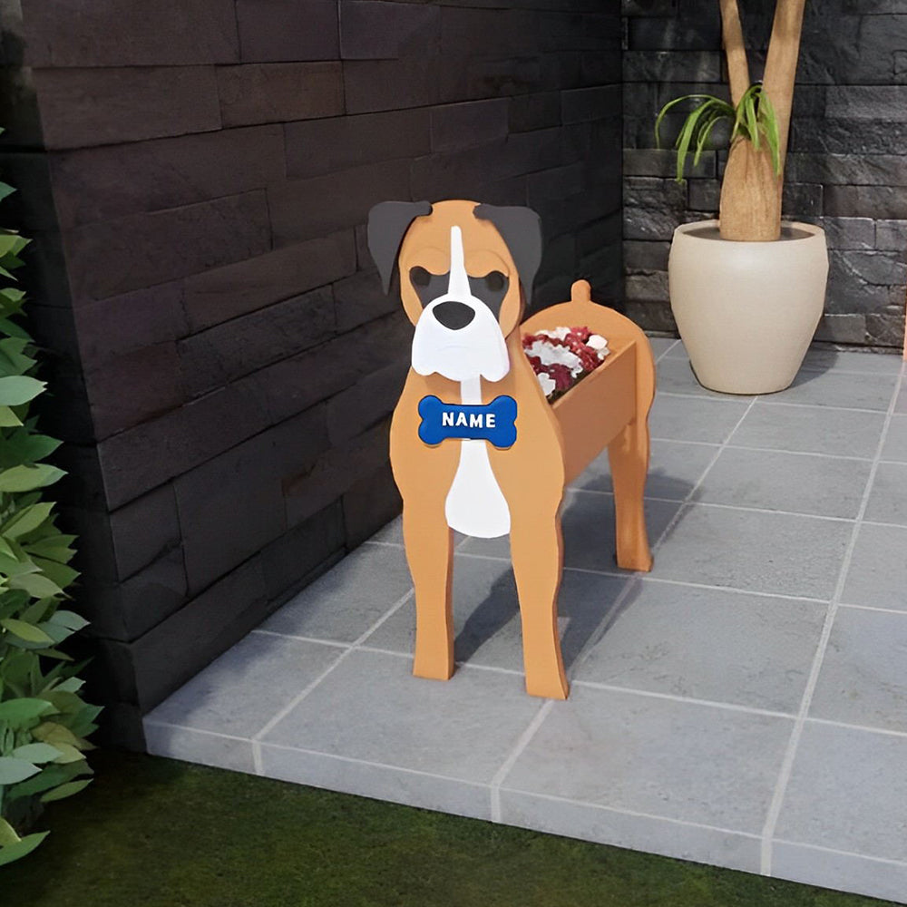 Bloempot - Duitse boxer
