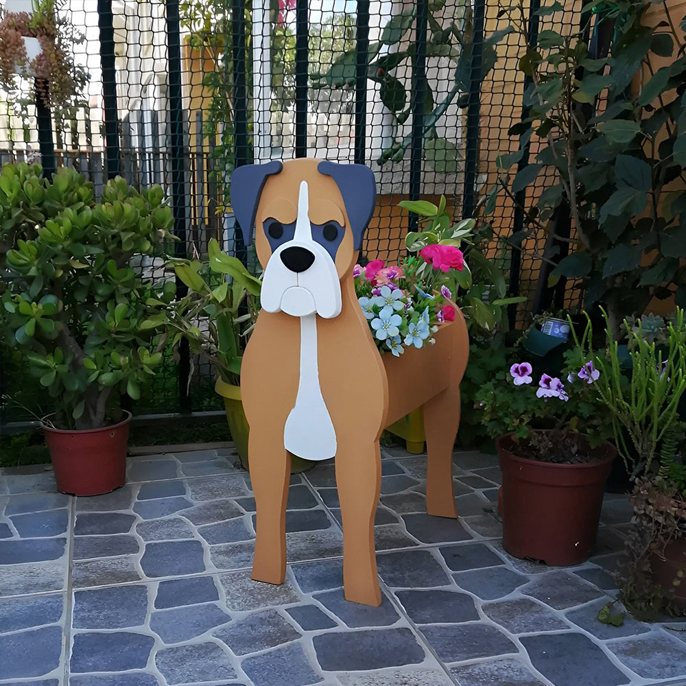 Bloempot - Duitse boxer