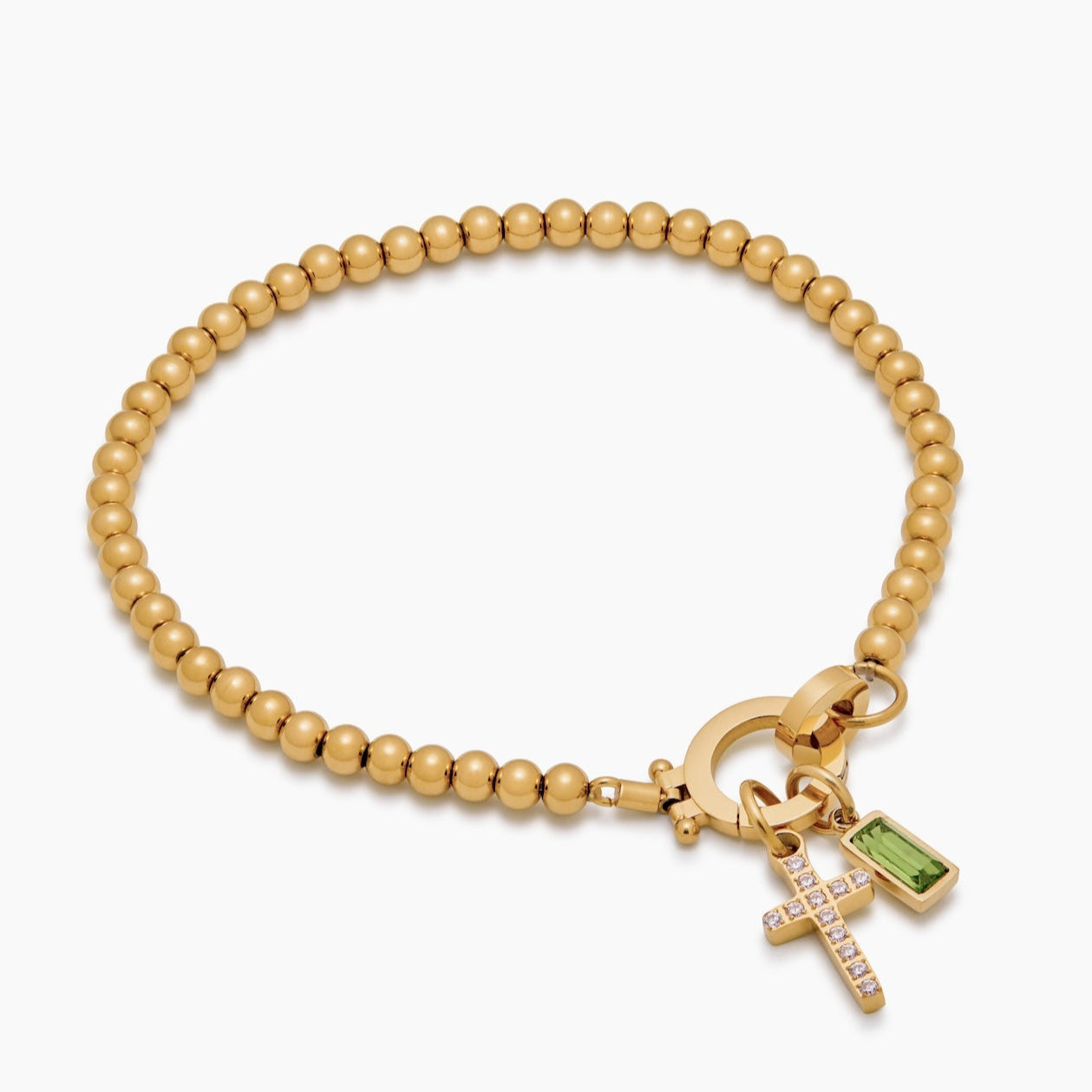 Luminara | Kruis-charm kralenarmband