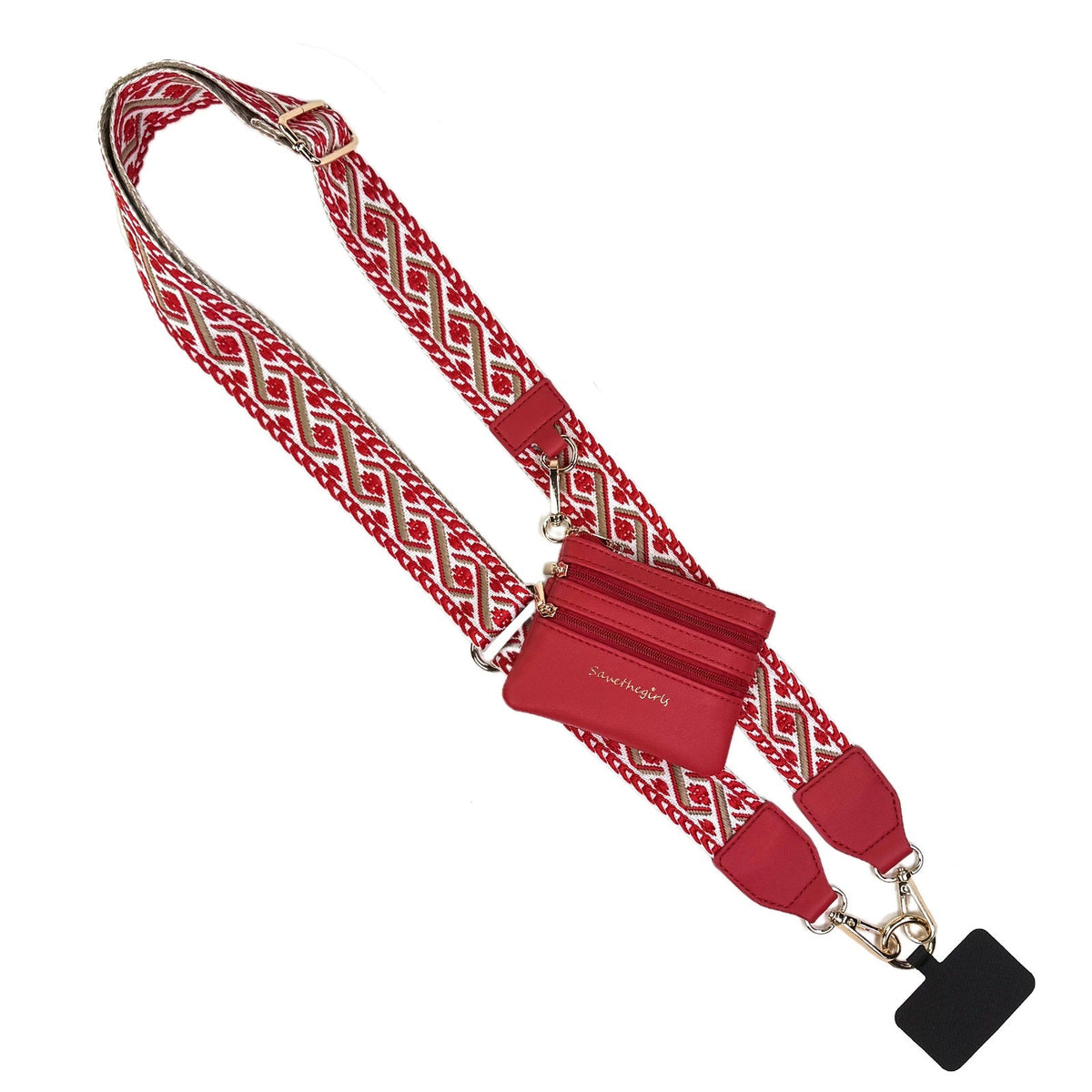 Clip & Go-riem met tasje met rits XOXO