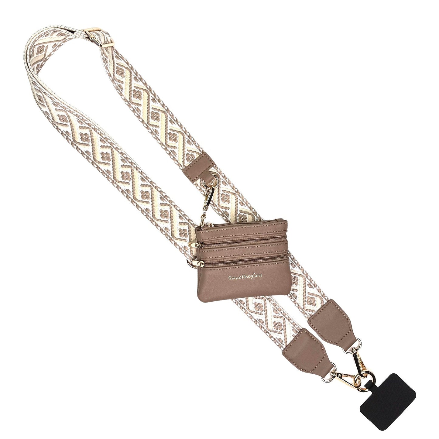 Clip & Go-riem met tasje met rits XOXO