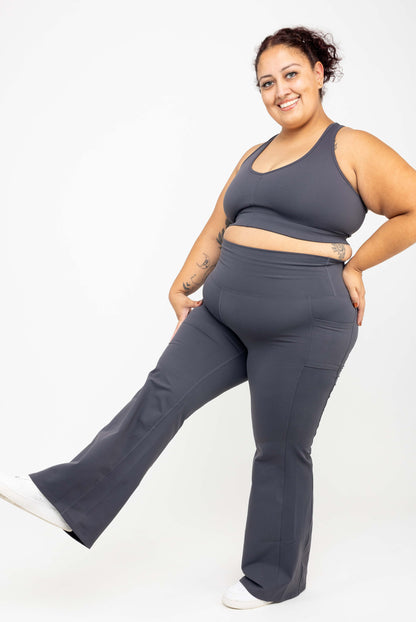 SuperHold Flare-legging - Carbon