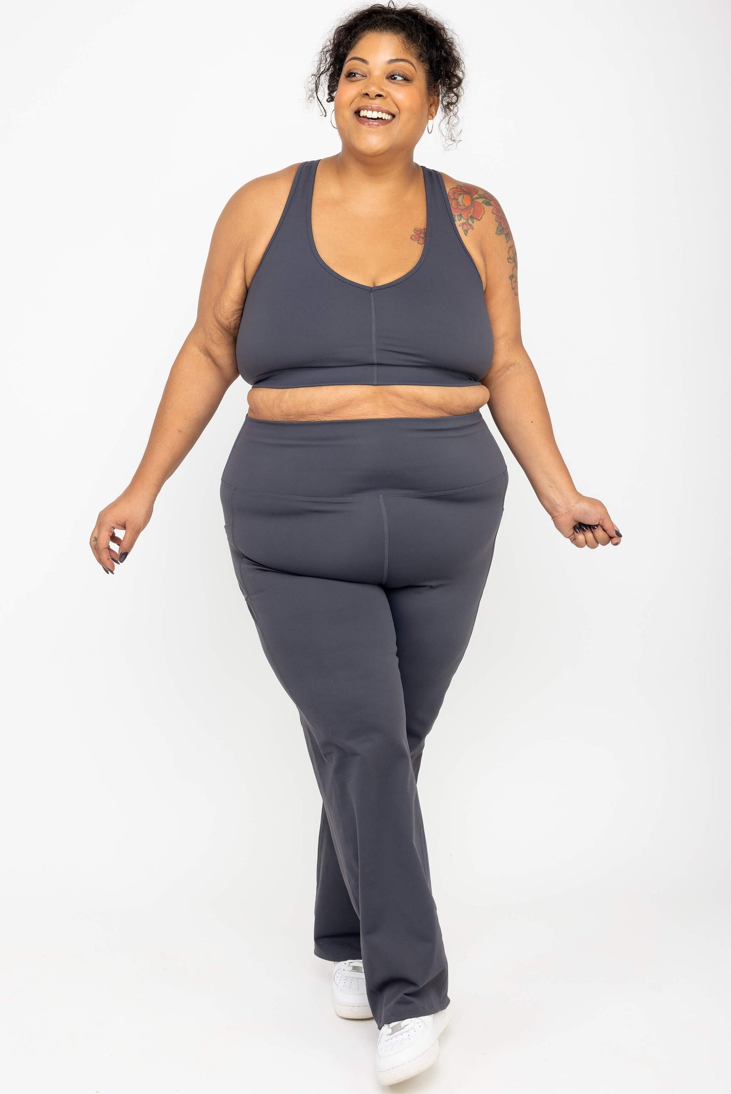 SuperHold-legging met rechte pijpen – Carbon