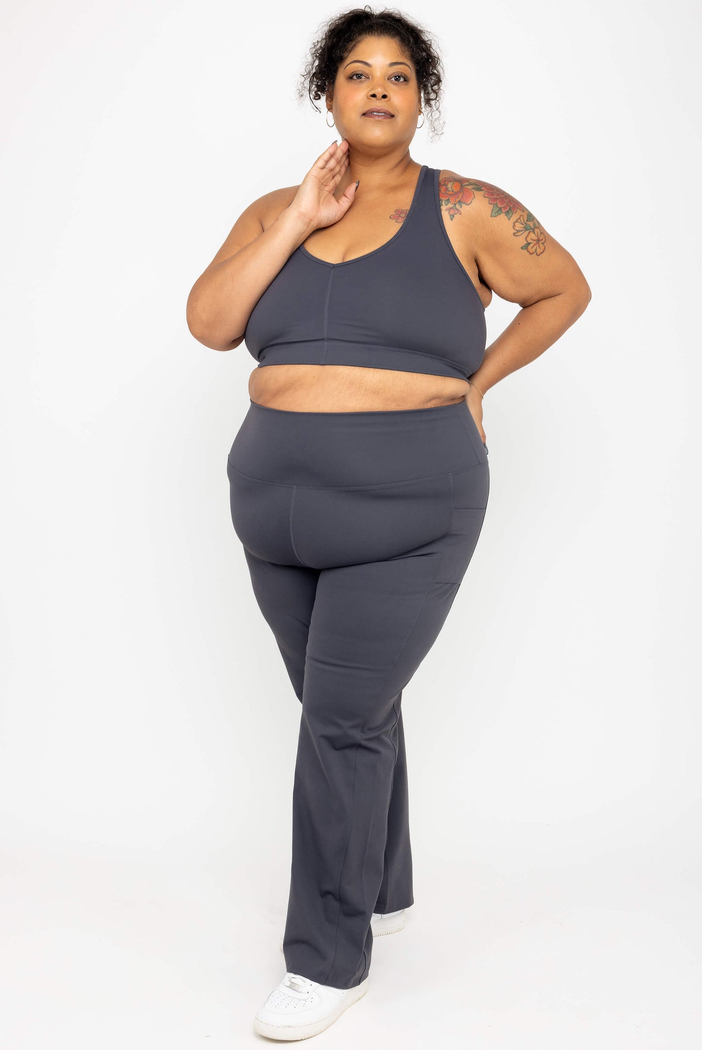 SuperHold-legging met rechte pijpen – Carbon