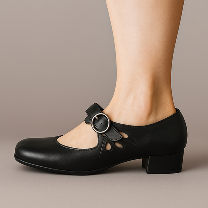 Denisa comfortabele leren sandalen