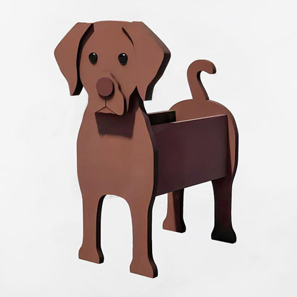 Bloempot - Chocoladebruine labrador