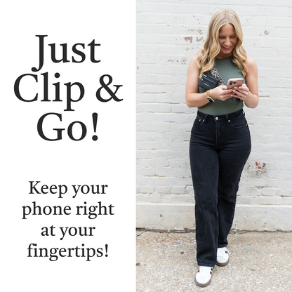 Clip & Go-riem met tasje met rits XOXO