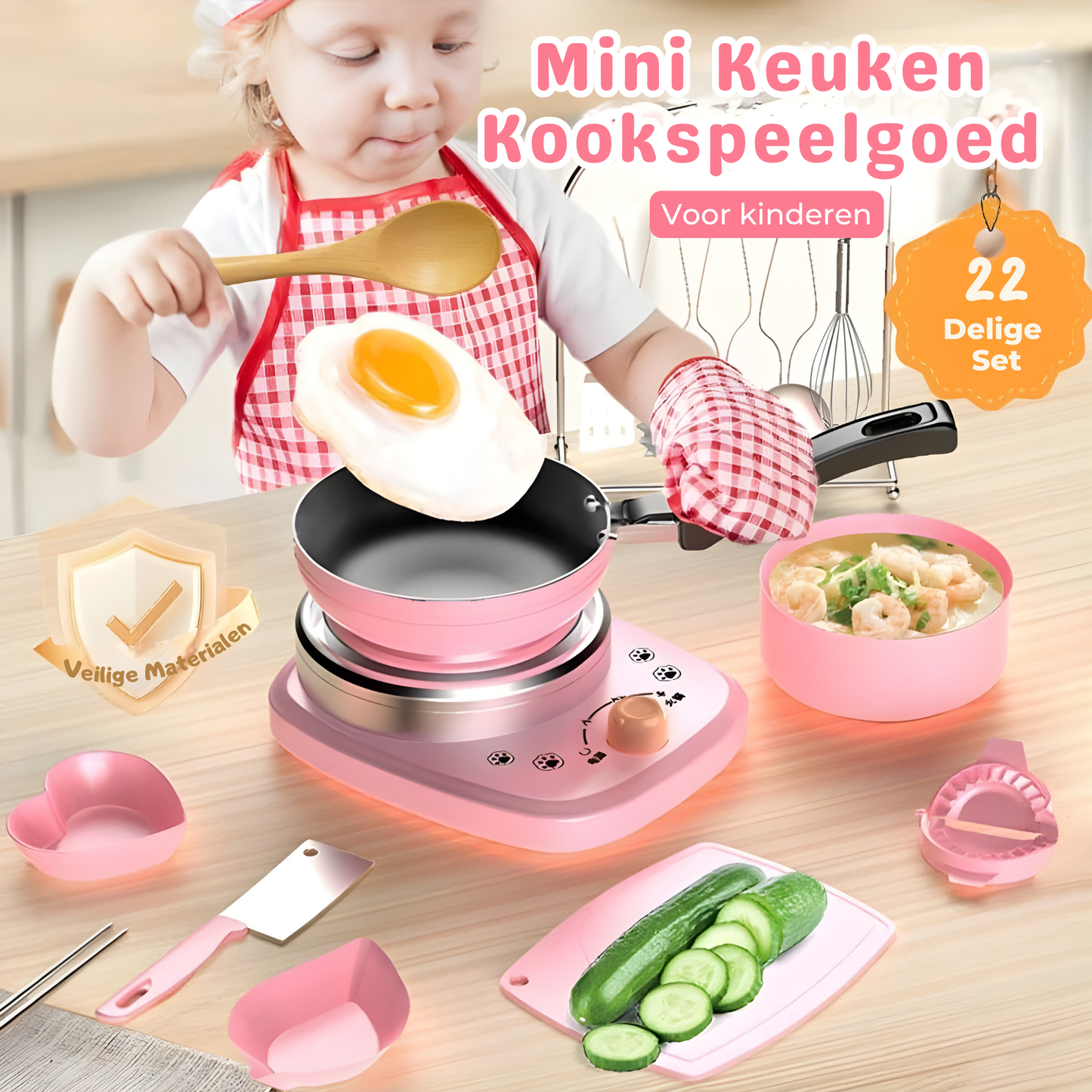 Kinder Kookset - Mini Keuken Speelgoed (22-delig)
