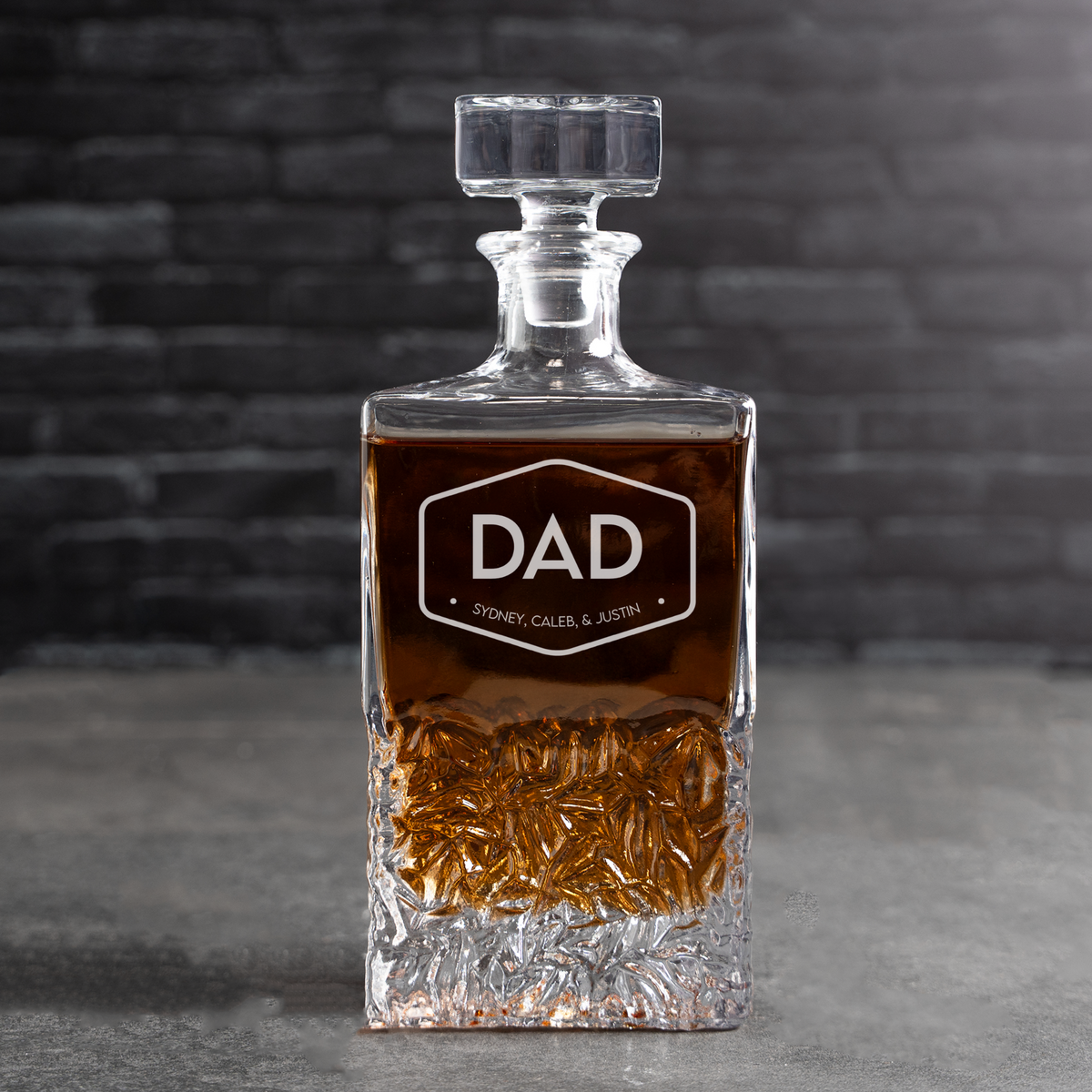Gepersonaliseerde Bradford-karaf voor papa