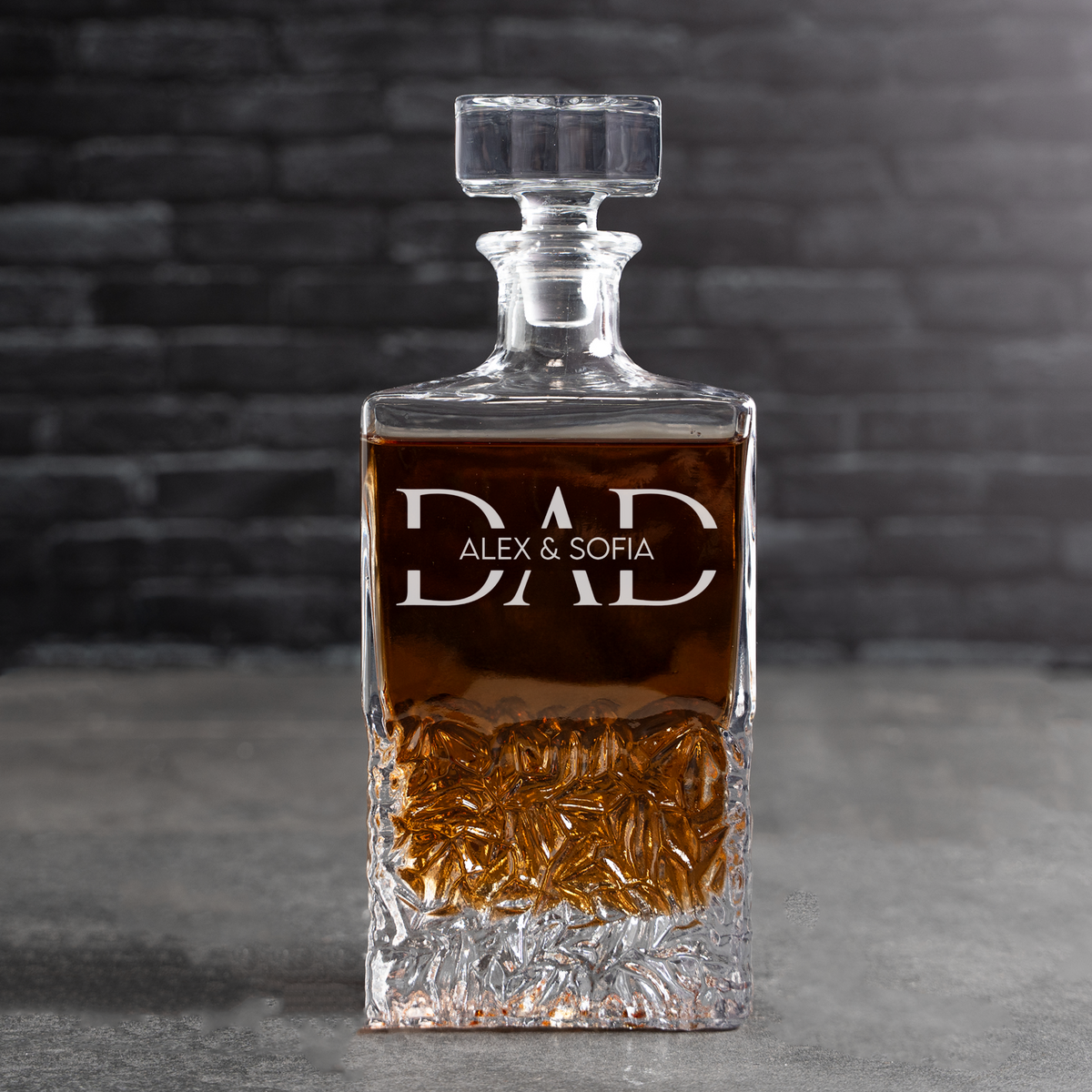 Gepersonaliseerde Bradford-karaf voor papa