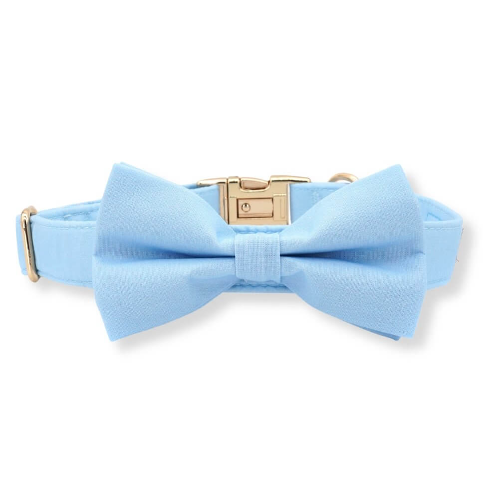 DapperPaws | Hondenhalsband met vlinderdas - Babyblauw