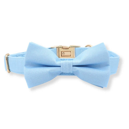 DapperPaws | Hondenhalsband met vlinderdas - Babyblauw