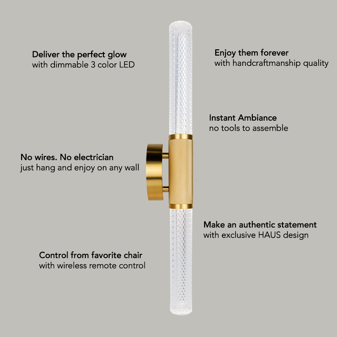 Nordic Dream Wandlamp op Batterijen- 2 Stuks