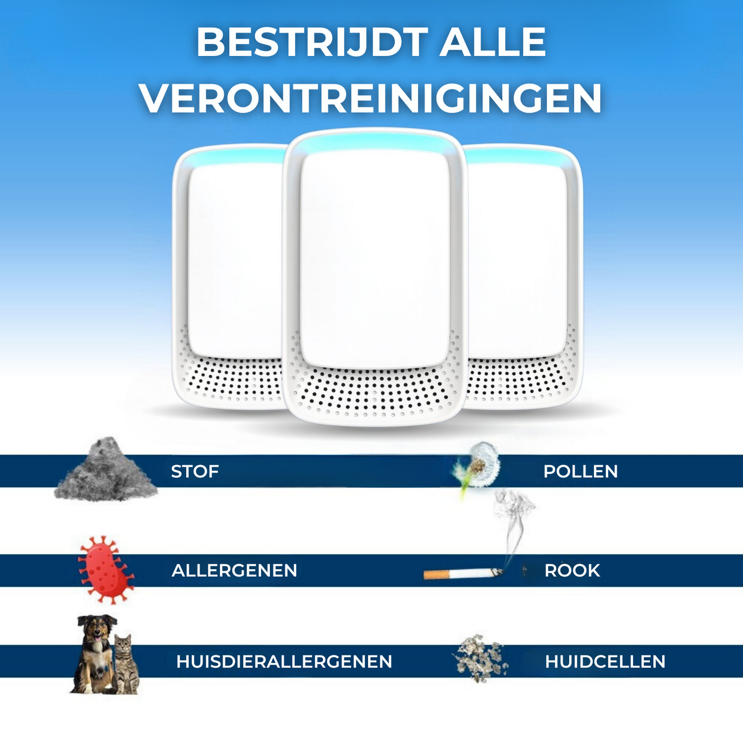 AeroPure ClearAir | Allergenen Luchtreiniger - HEPA Filtratie, Geschikt voor Slaapkamer & Woonkamer