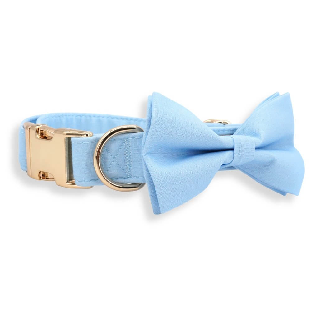 DapperPaws | Hondenhalsband met vlinderdas - Babyblauw