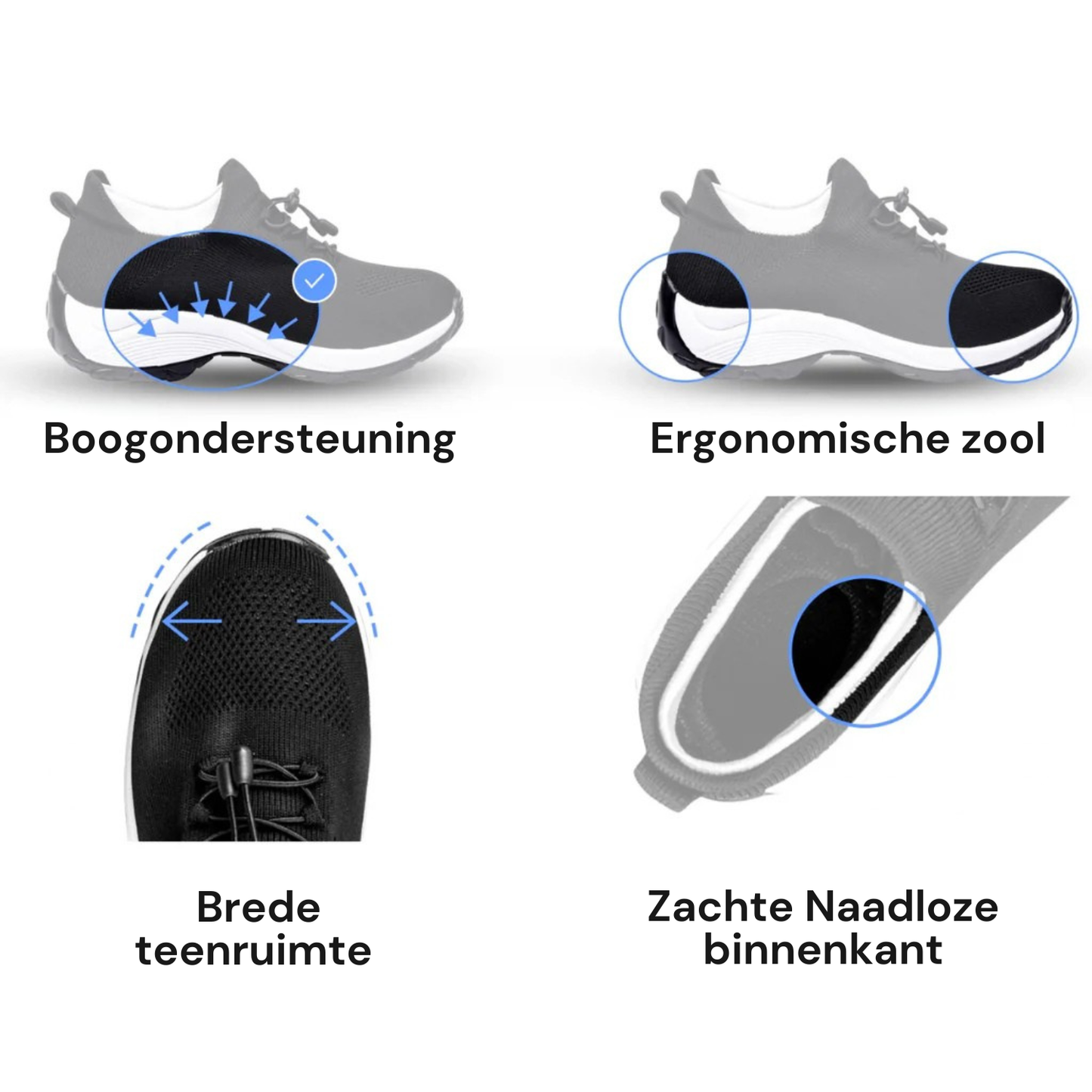 StepEase | Dé orthopedische stretch-sneaker