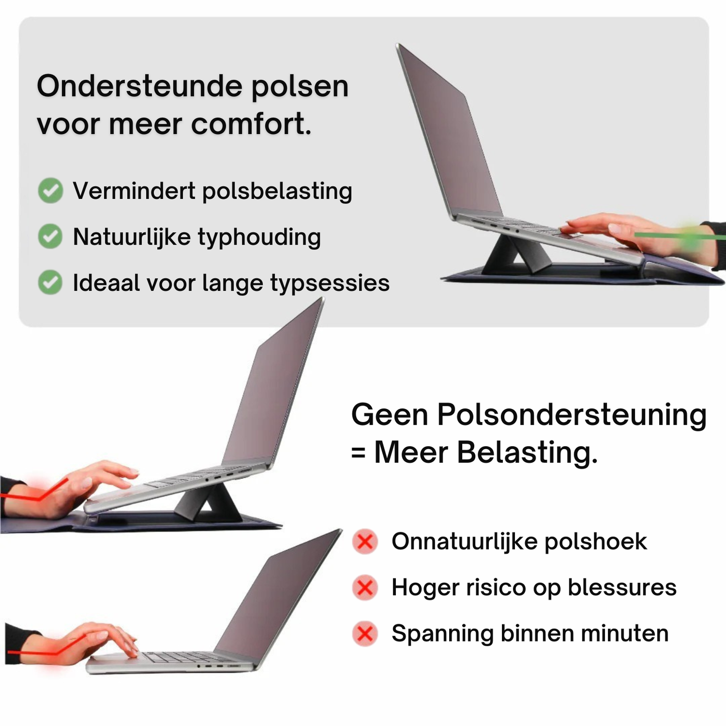 SlimmeSleeve | 4-in-1 Ergonomische Werkstation Set