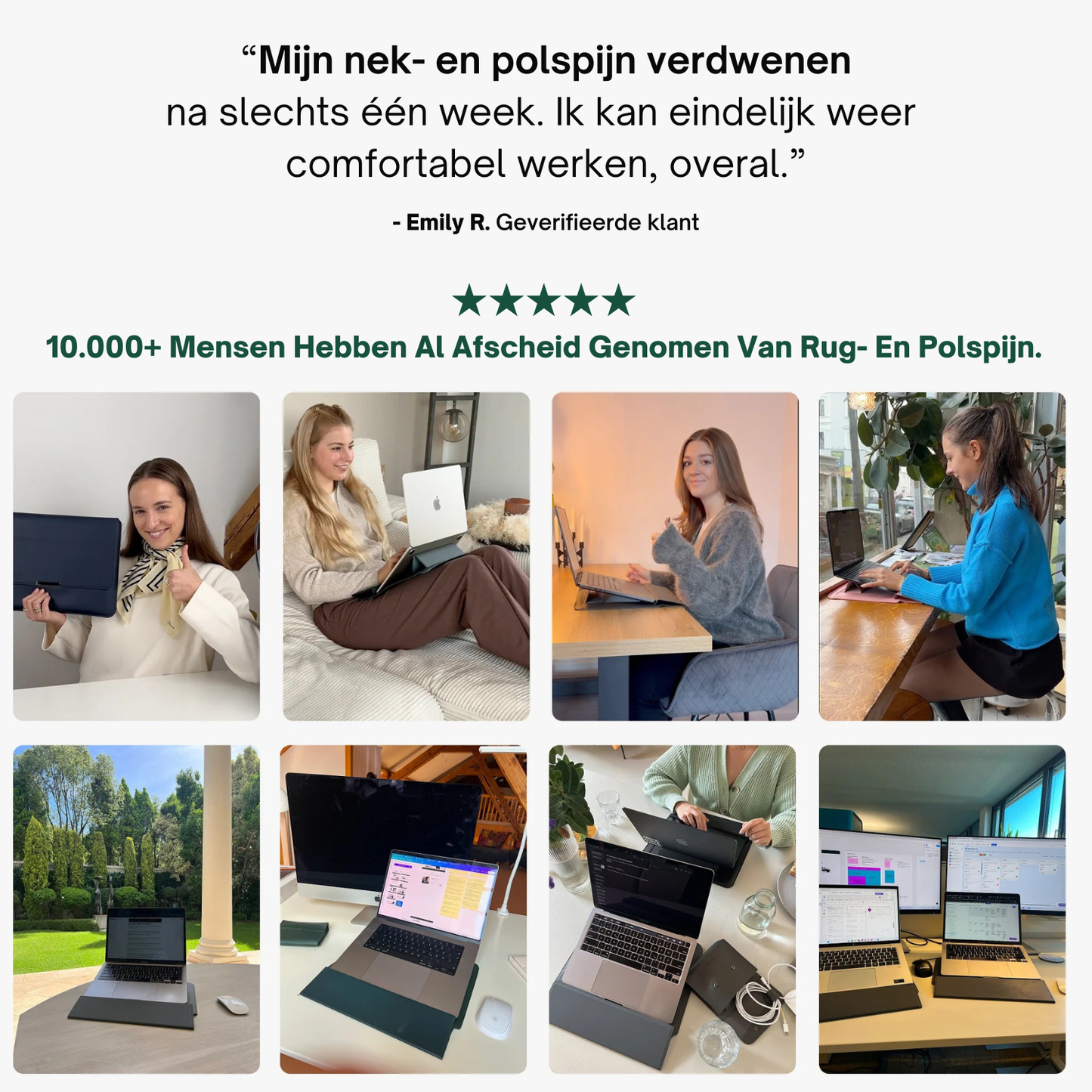 SlimmeSleeve | 4-in-1 Ergonomische Werkstation Set