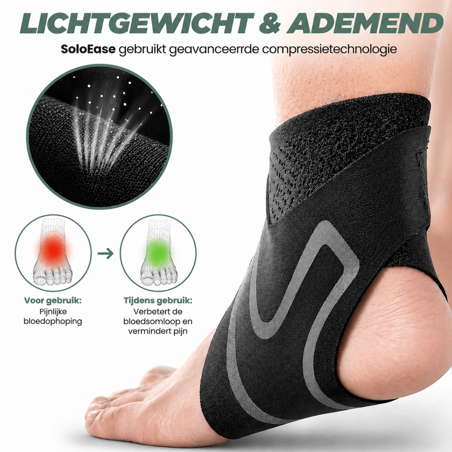 SoleEase | Compacte compressie-voetbrace
