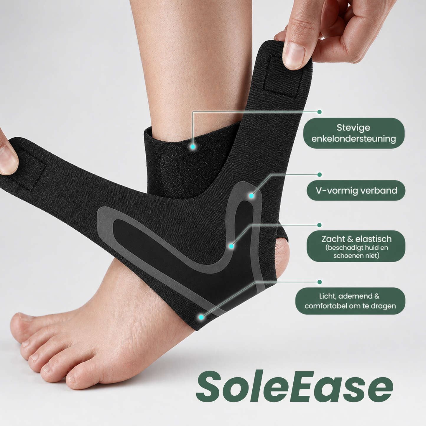 SoleEase | Compacte compressie-voetbrace
