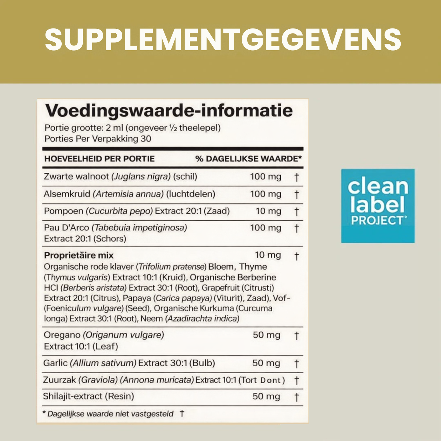 ParasiteFix | Parasietenreiniging met Natuurlijke Kruiden
