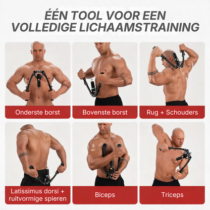 HydraForge | Hydraulische Armtrainer – Instelbare Weerstand, Spieropbouw & Krachttraining voor Thuis