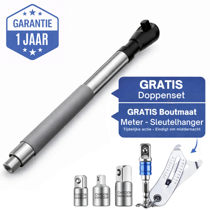 TorqueReach | Professionele Offset Verlengsleutel voor Ratelsleutels