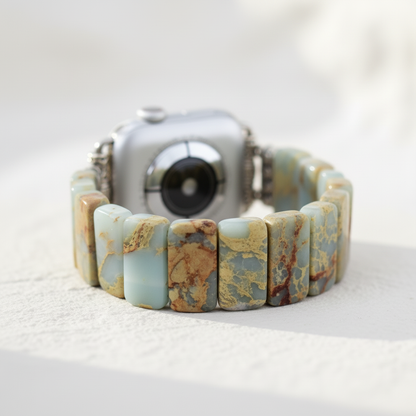 NatureStraps Aarde Tibetaanse Jaspis Stretch