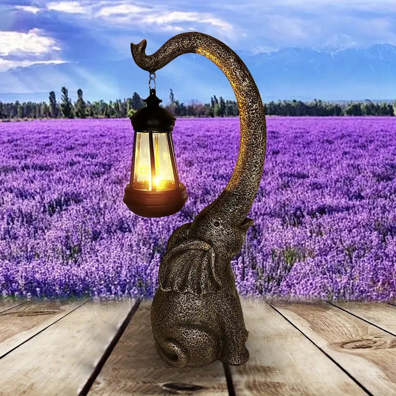 Betoverende Olifant Zonne-lamp
